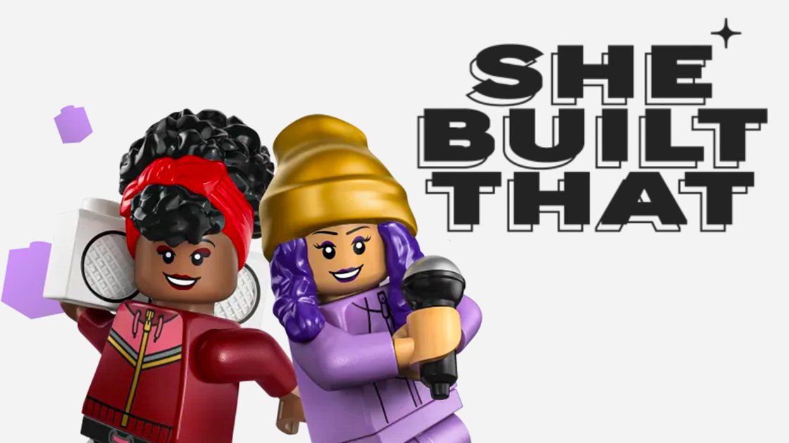 LEGO для девочек, кампания She Built That, вдохновение RUN DMC, девочки в технологиях, LEGO анимация