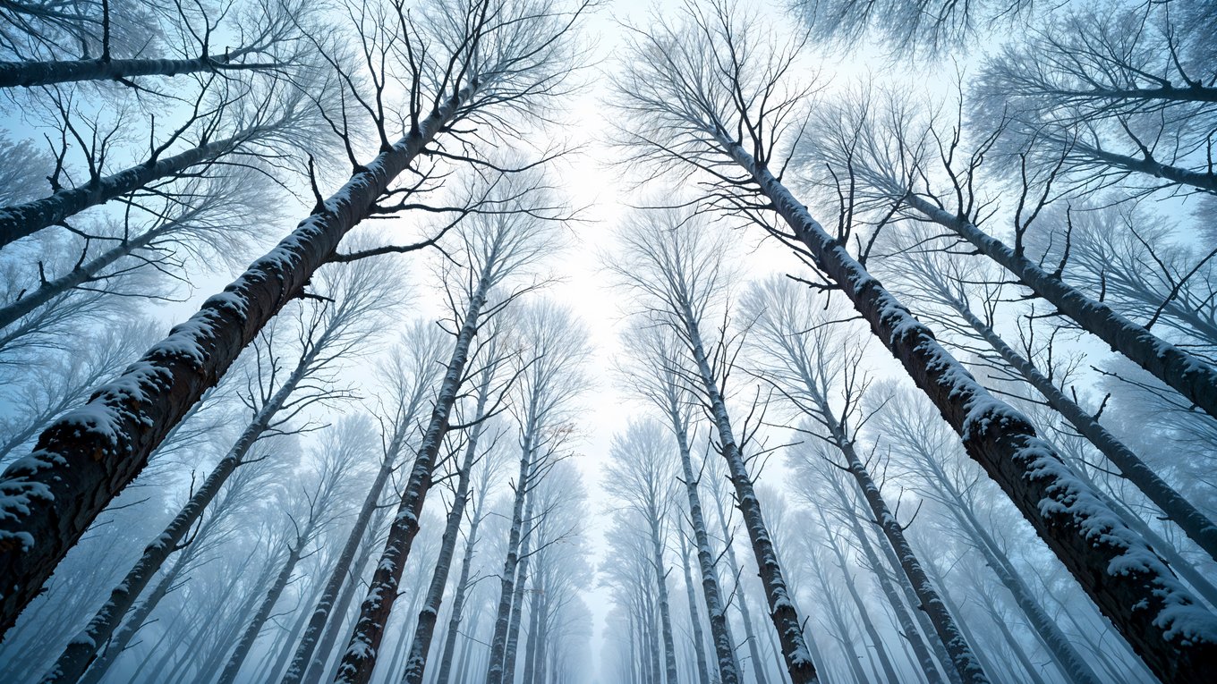 деревья, мороз, трещины, наука, природа