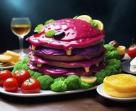 еда, искусственный, изображения, отвращение, симметрия