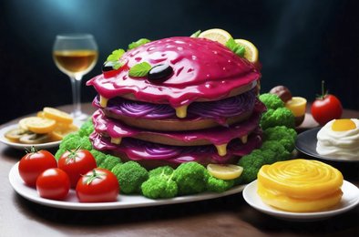 еда, искусственный, изображения, отвращение, симметрия