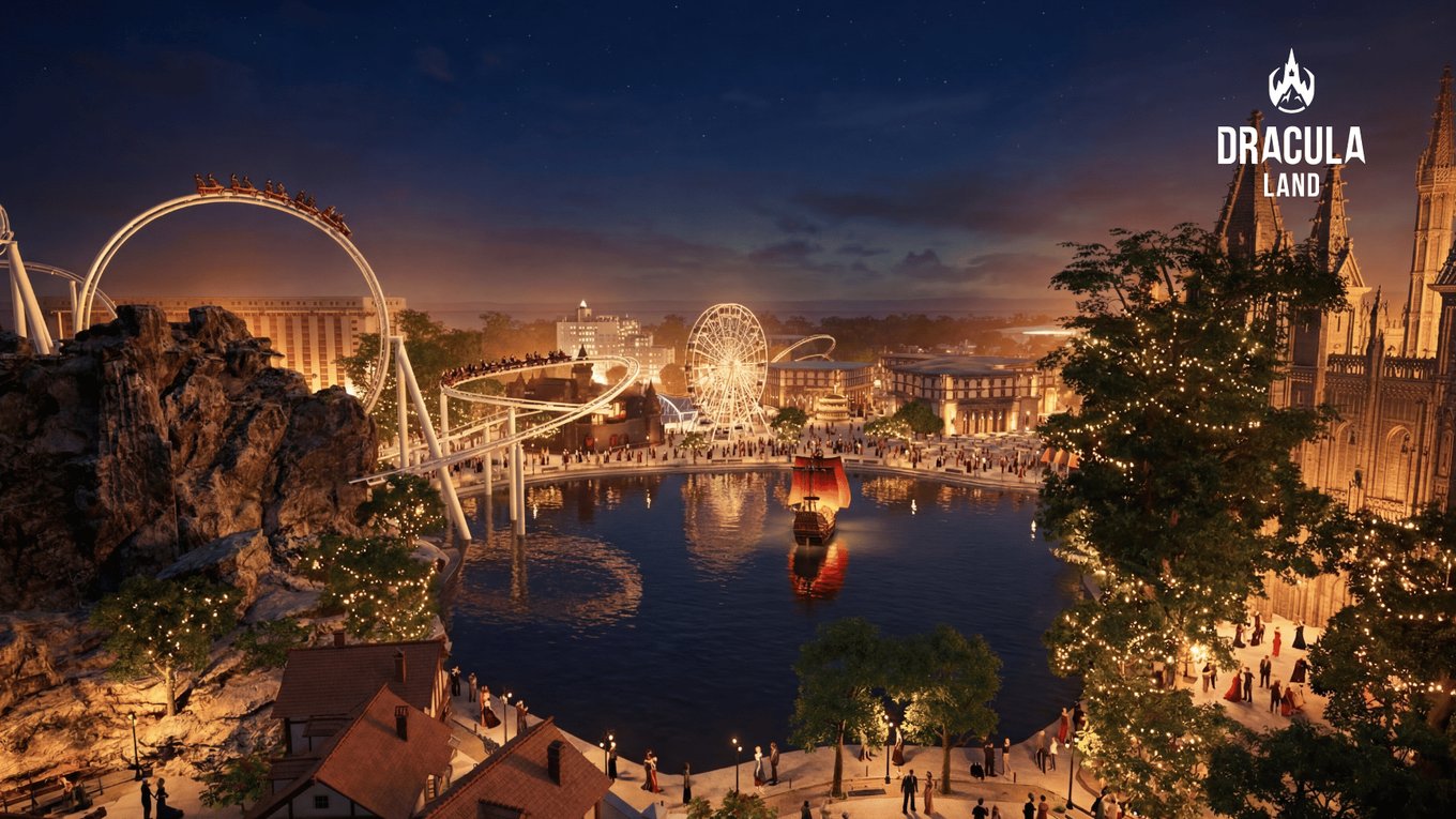 Бухарест, Дракула, парк, Румыния, аттракционы