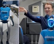 робот, авиация, победа, бортпроводник, технологии