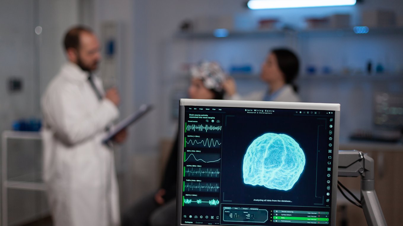 прибор, мозг, операция, излучение, технология