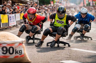 Япония, гонки, соревнования, офис, спорт