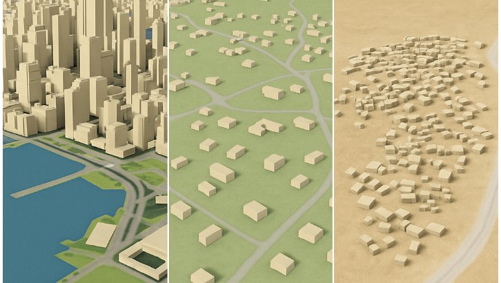 учёные, карта, здания, планета, 3D